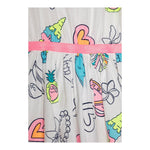 Billieblush Abito Mezza Manica Tinta Unita con Stampa per Neonata U21034 BIANCO BillIEBLUSH 