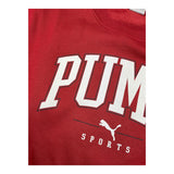 PUMA felpa tinta unita con cappuccio e stampa logo Rosso per Bambino 682774 ROSSO PUMA 