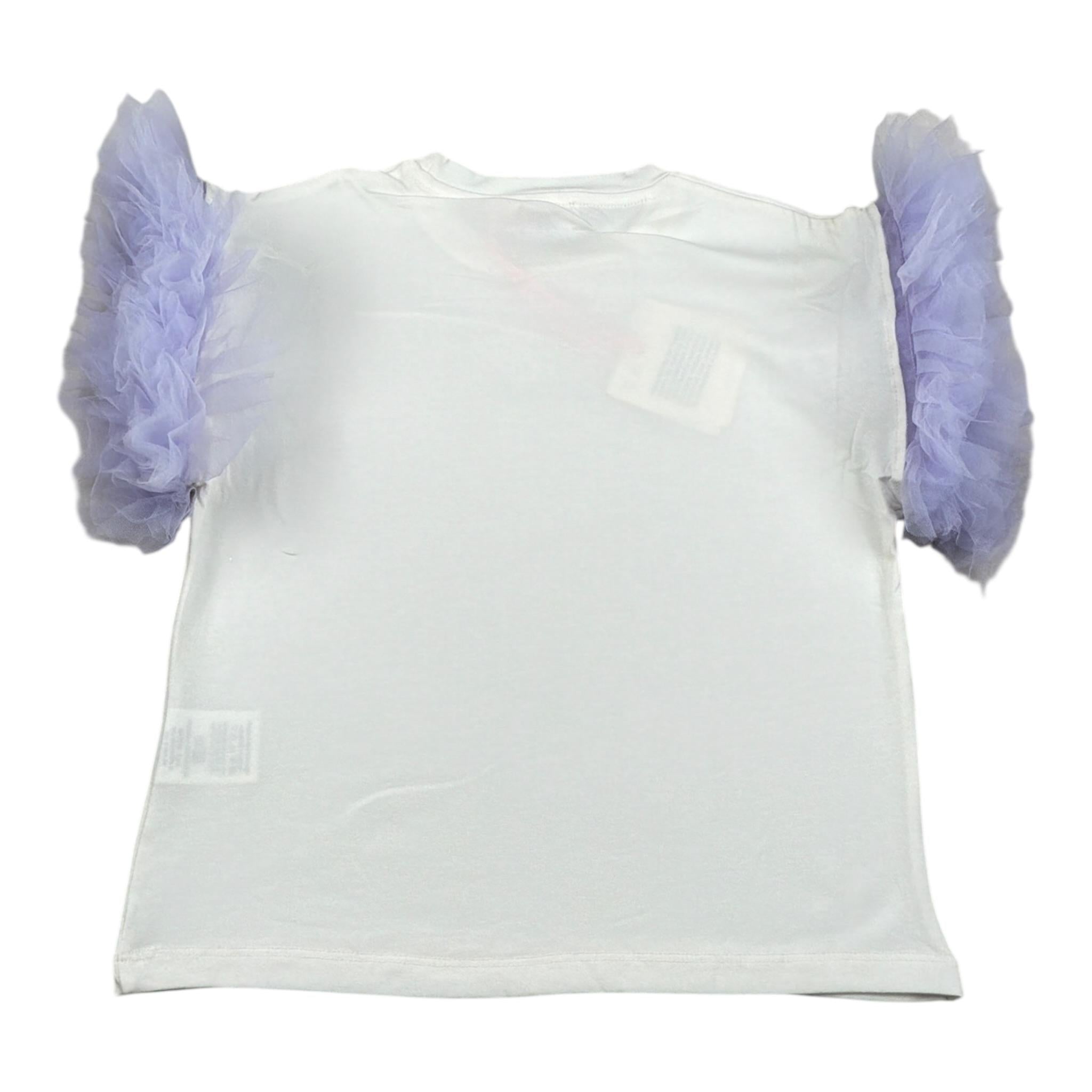 Vicolo T-Shirt tinta unita con Rouches Bianco per Bambina 3146M00125 BIANCO VICOLO 