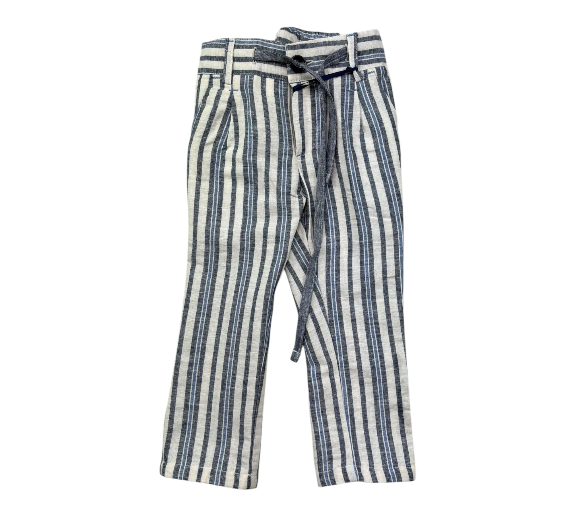 Manuel & Frank Pantalone Fantasia A Righe con Elastico In Vita per Neonato MF1410BN BEIGE MANUEL & FRANK 