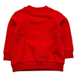 MOSCHINO felpa tinta unita girocollo con stampa Rosso per Neonato MPF060 ROSSO MOSCHINO 