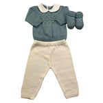 BABY LORD completo maglia-leggins tinta unita Verde per Neonata 521X VERDE BABY LORD 