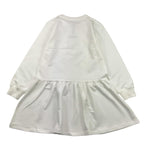 MOSCHINO abito girocollo tinta unita con stampa Bianco per Bambina HDV0H7 BIANCO MOSCHINO 