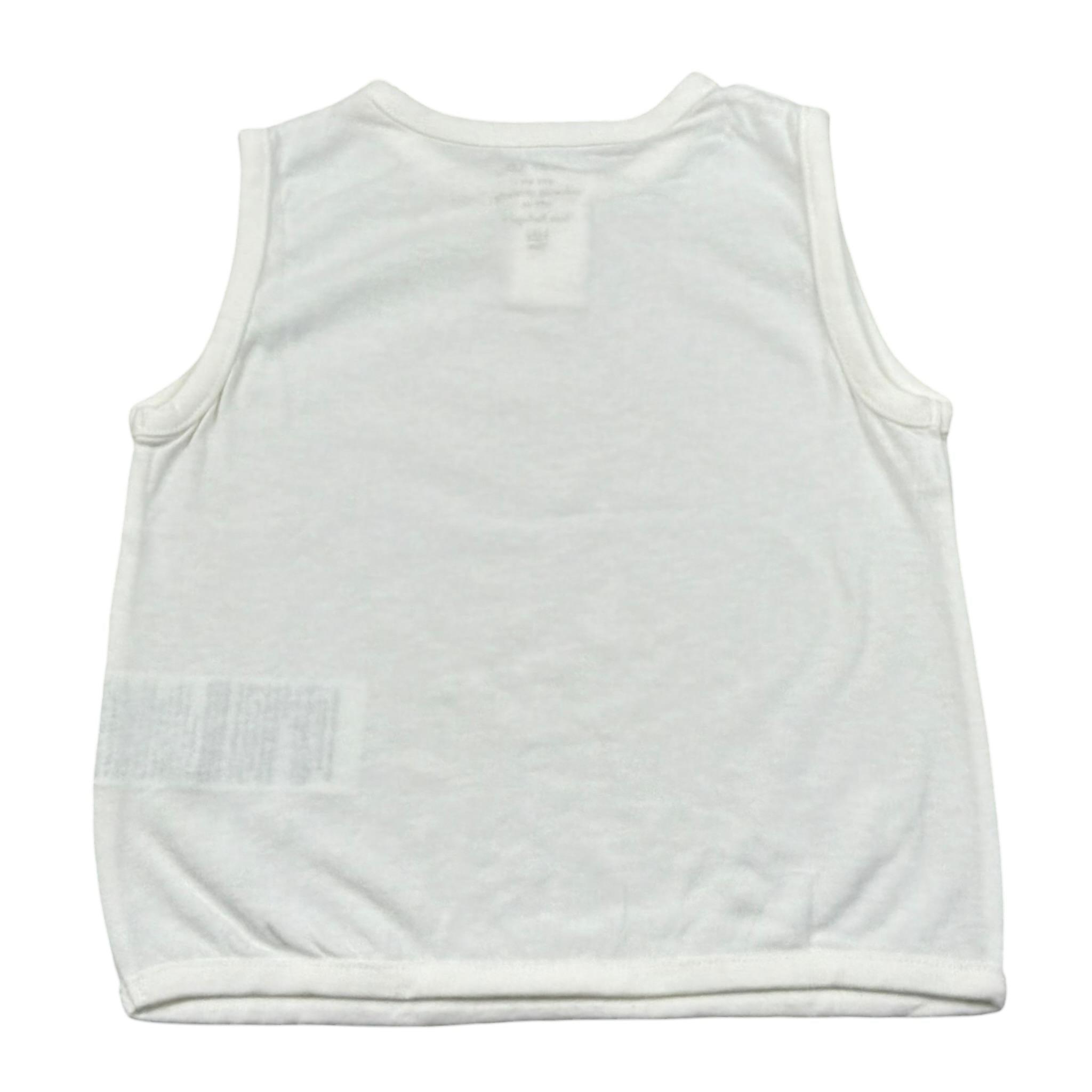 Play Up Canotta Girocollo Tinta Unita con Bottoni per Neonato PA011AQ10901 PANNA PLAY UP 