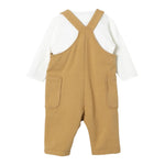 TEDDY E MINOU completo 2 pezzi shirt-salopette Beige per Neonato I24CP059M7015 BEIGE TEDDY E MINOU 