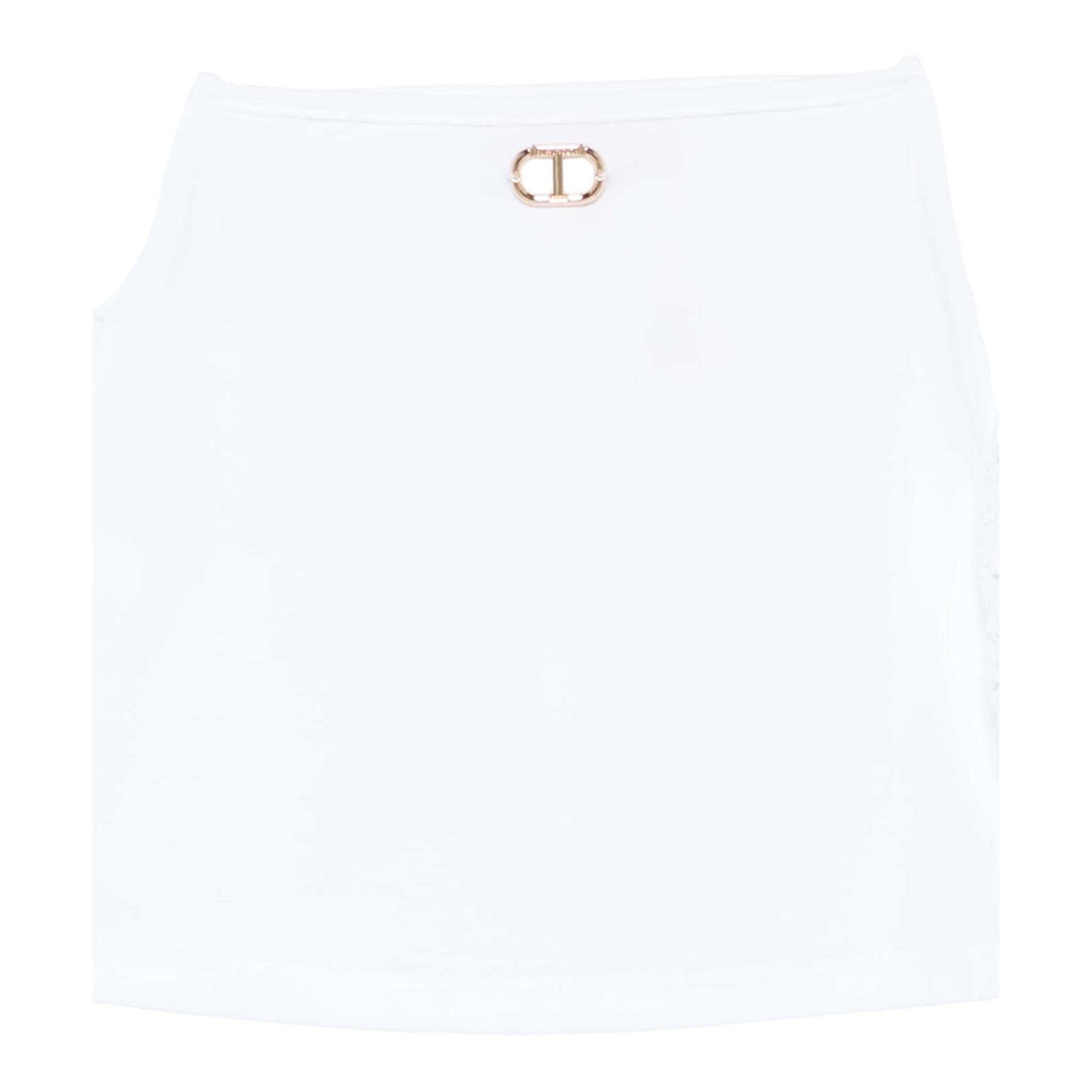 Twinset Top Maniche Ricamate Tinta Unita per Bambina 251GJ2QR9 BIANCO TWINSET 