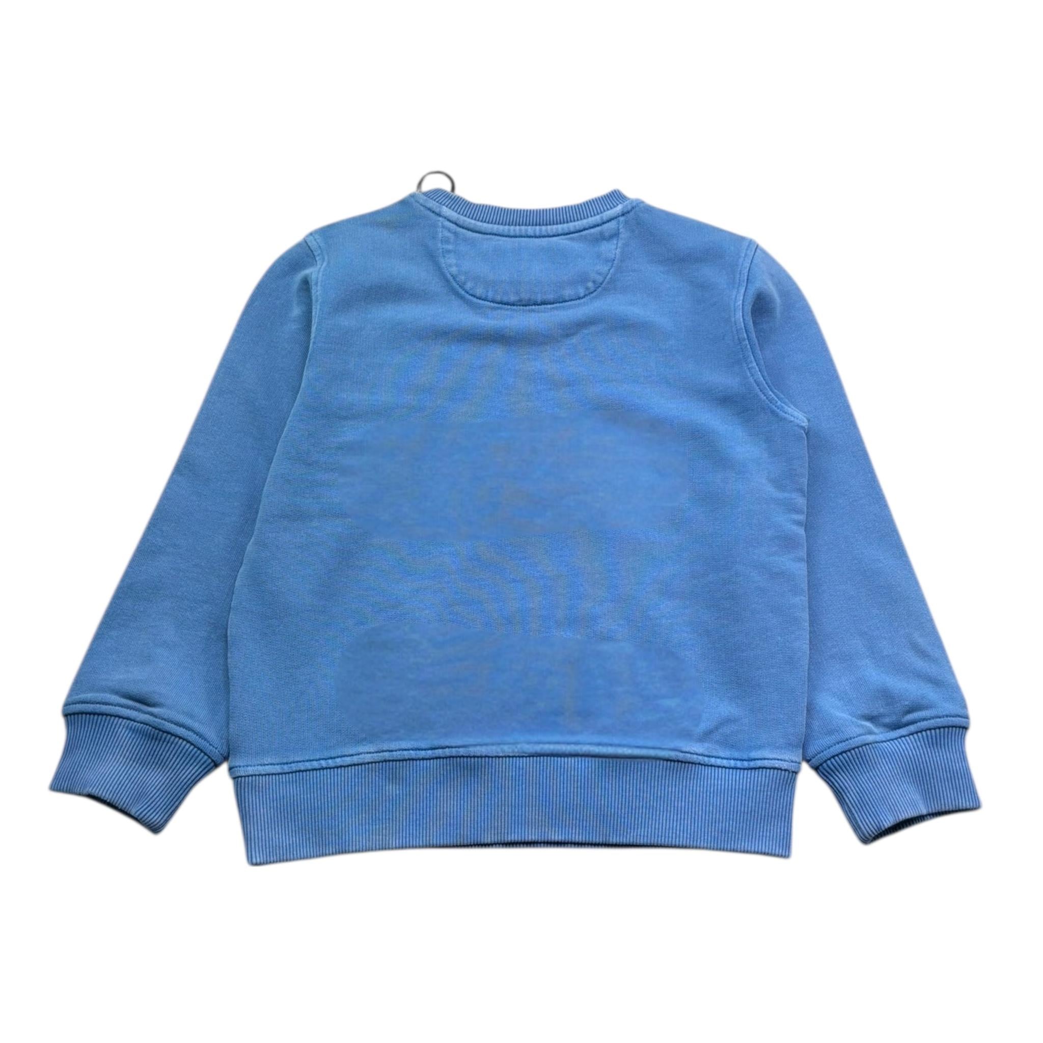 Saint Barth Felpa Tinta Unita Girocollo per Bambino 00775L COBALTO SAINT BARTH 