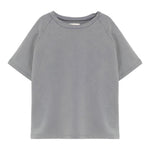 Dou Dou T-Shirt Girocollo Tinta Unita per Bambina DW8P51 GRIGIO DOU DOU 
