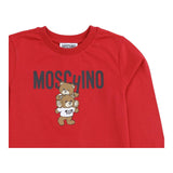 MOSCHINO shirt girocollo tinta unita cn stampa in contrasto Rosso per Neonato MMO00RX ROSSO MOSCHINO 
