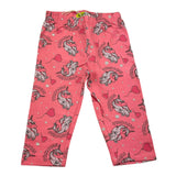 Losan Einfarbige Leggings mit rosa Einhorn-Prints für Baby-Mädchen