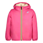 K-WAY giubbino tinta unita con cappuccio Fuxia per Bambina K6115FWAXX FUXIA K-WAY 