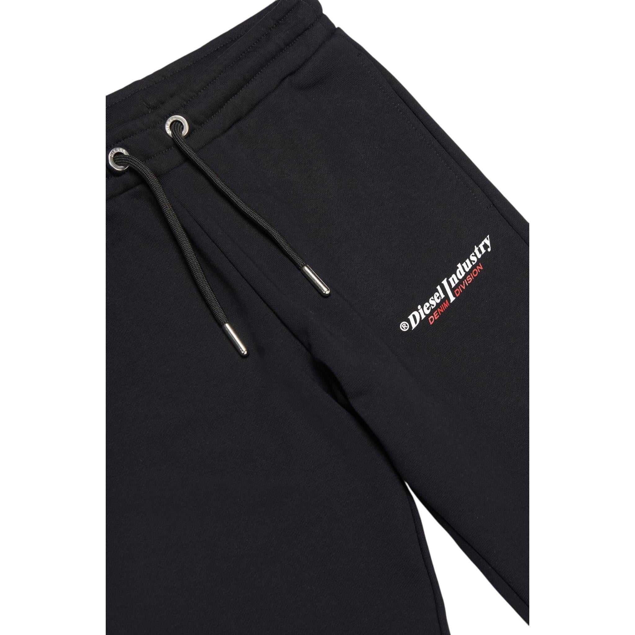 Diesel Pantalone Modello Tuta tinta unita con Logo Nero per Bambino J01095 NERO DIESEL 
