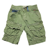 Bern Bermuda Einfarbig Cargo Style Mit Elastischer Taille Grün Für Jungen