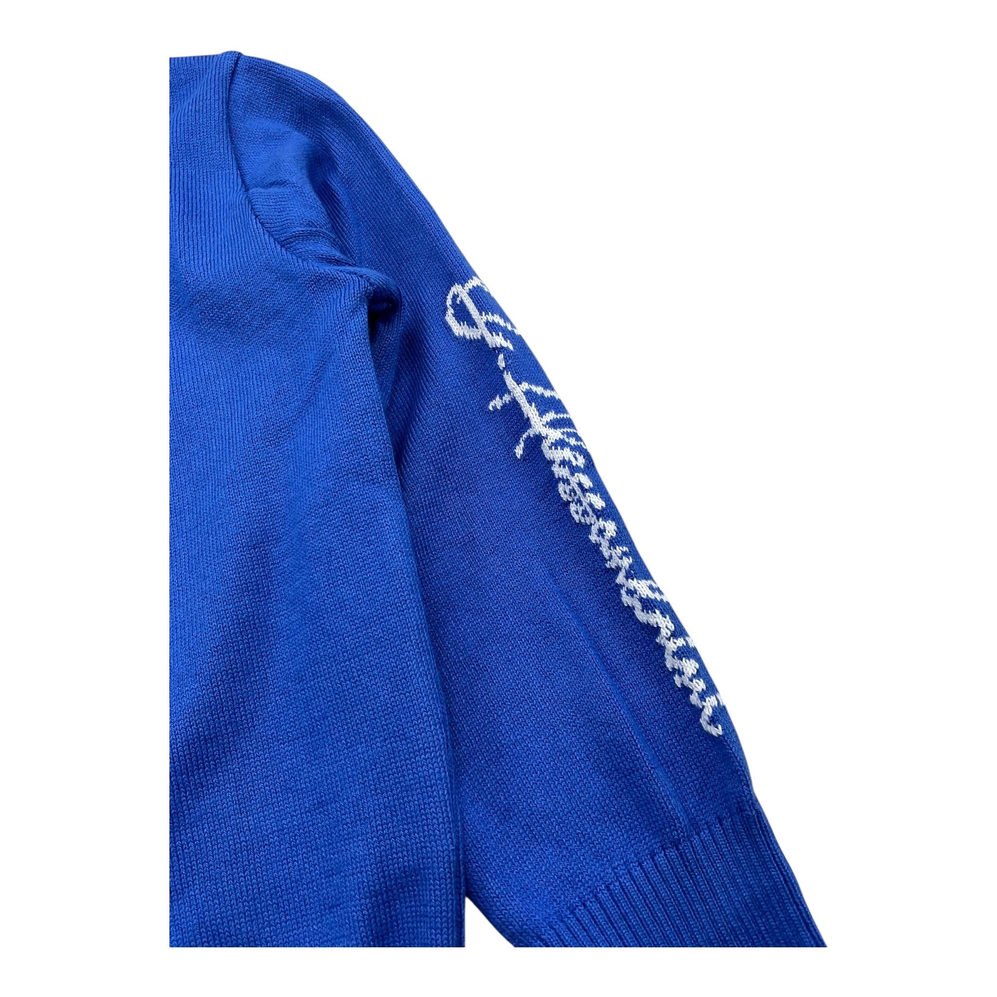 DANIELE ALESSANDRINI cardigan tinta unita con scollo a v  Cobalto per Bambino 1291W00008 COBALTO DANIELE ALESSANDRINI 