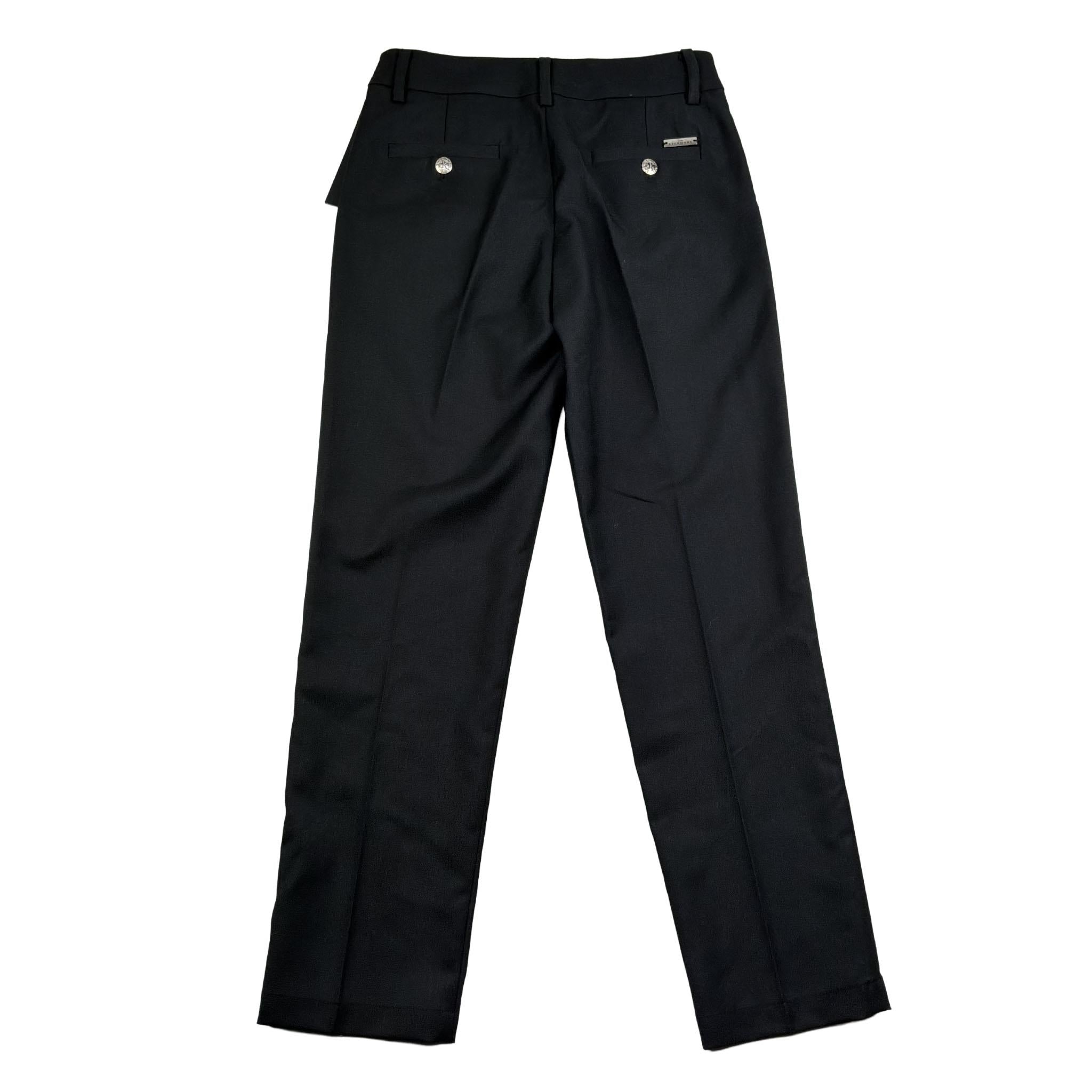 John Richmond Pantalone Tinta Unita con Girovita Regolabile per Bambino RBP26207PA NERO JOHN RICHMOND 
