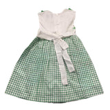 Ilfarobimbi Schlichtes Kleid mit Armlöchern und weißem Karomuster für Mädchen