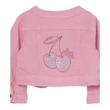 Liu Jo Giubbino In Denim Tinta Unita con Brillantini per Neonata HA5069 ROSA LIU JO 