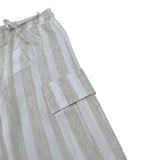 Magil Pantalone Bicolore Fantasia A Righe per Bambina HM25001 BIANCO/BEIGE MAGIL 
