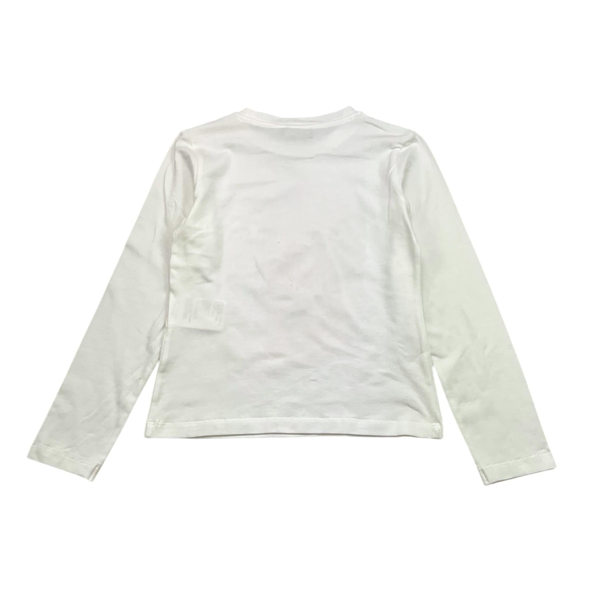 MOSCHINO shirt girocollo tinta unita con stampa Bianco per Bambina HDO010 BIANCO MOSCHINO 
