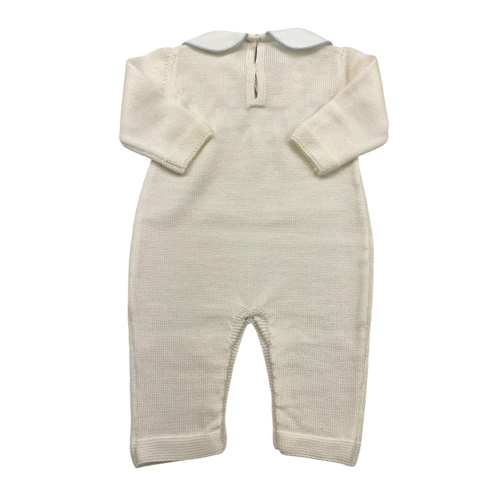 BABY LORD tutina tinta unita con colletto Panna per Neonata 300 PANNA BABY LORD 