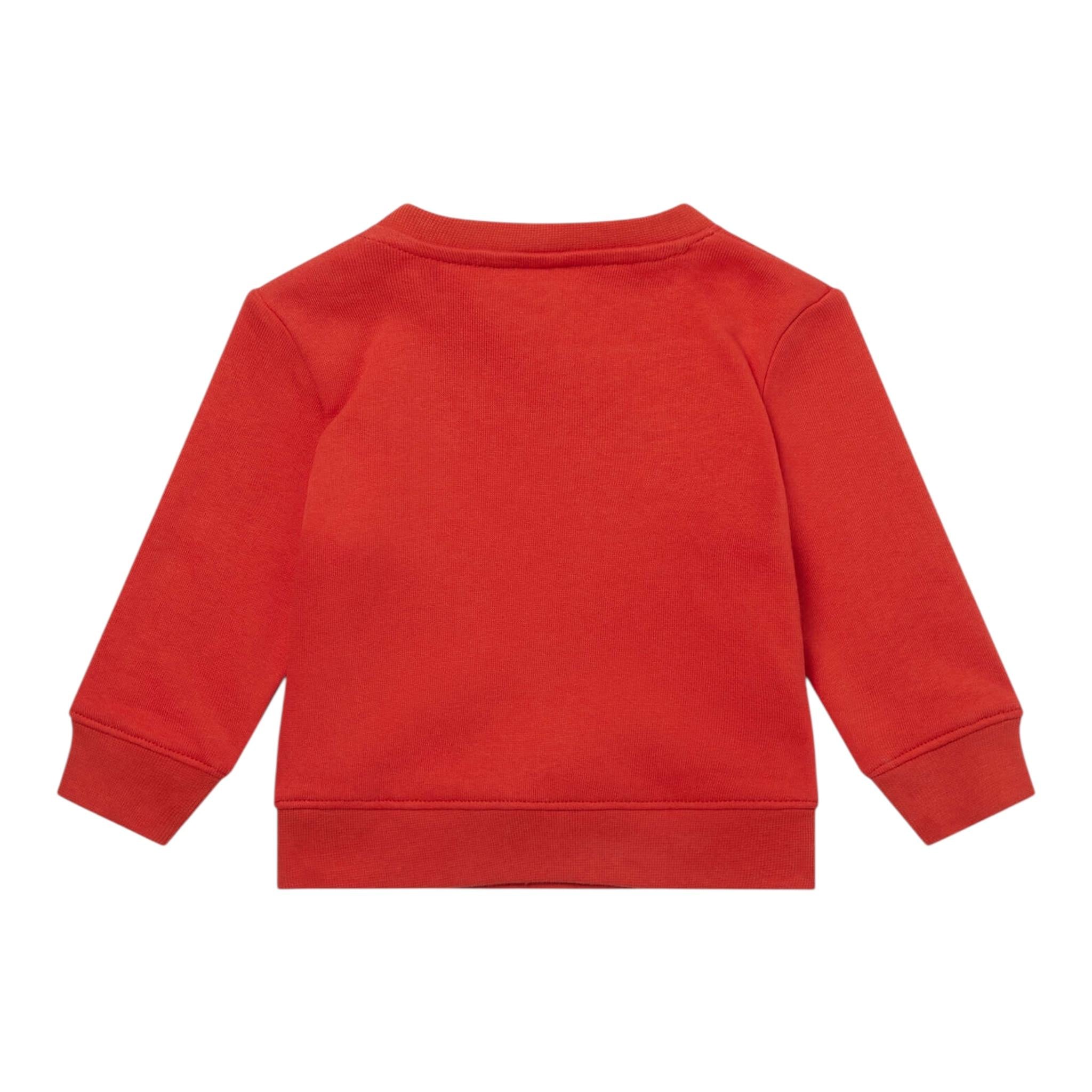 STELLA McCARTNEY felpa chiusa girocollo titna unita con stampe in contrasto Rosso per Bambina TT4050 ROSSO STELLA McCARTNEY 
