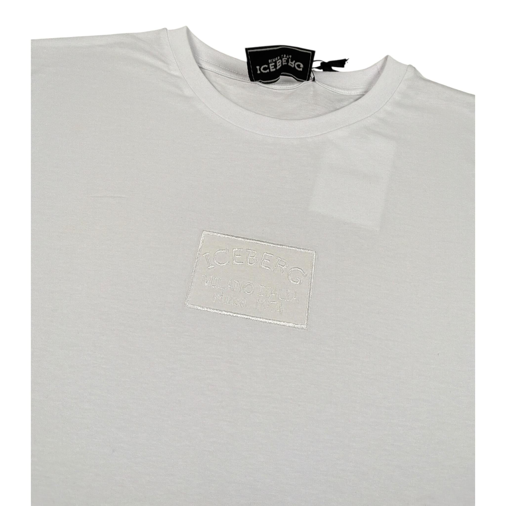 Iceberg T-Shirt Girocollo tinta unita Bianco per Bambino TSICE5113J BIANCO ICEBERG 
