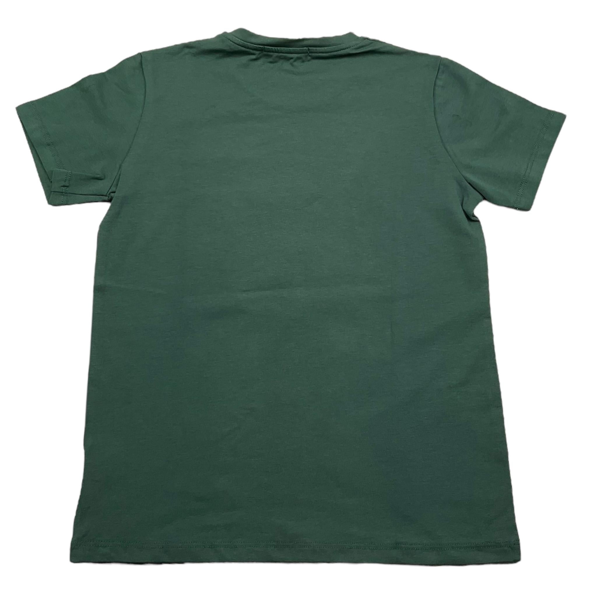 MOUSSE t-shirt girocollo tinta unita con stampa mario Verde per Bambino HKTS368GJ VERDE MOUSSE 