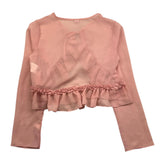 Kiriki Einfarbiger transparenter rosa Bolero für Mädchen