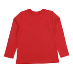 MOSCHINO shirt girocollo tinta unita cn stampa in contrasto Rosso per Neonato MMO00R ROSSO MOSCHINO 