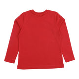 MOSCHINO shirt girocollo tinta unita cn stampa in contrasto Rosso per Neonato MMO00R ROSSO MOSCHINO 