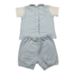 Coccode Completo 2 Pezzi T-Shirt-Culotte Tinta Unita per Neonato C551677 AZZURRO COCCODE 