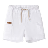 Mini Banda Bermuda tinta unita con Elastico In Vita Bianco per Neonato 3B629 BIANCO MINI BANDA 