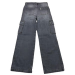LIU JO jeans tinta unita modello palazzo Nero per Bambina GF4121X NERO LIU JO 