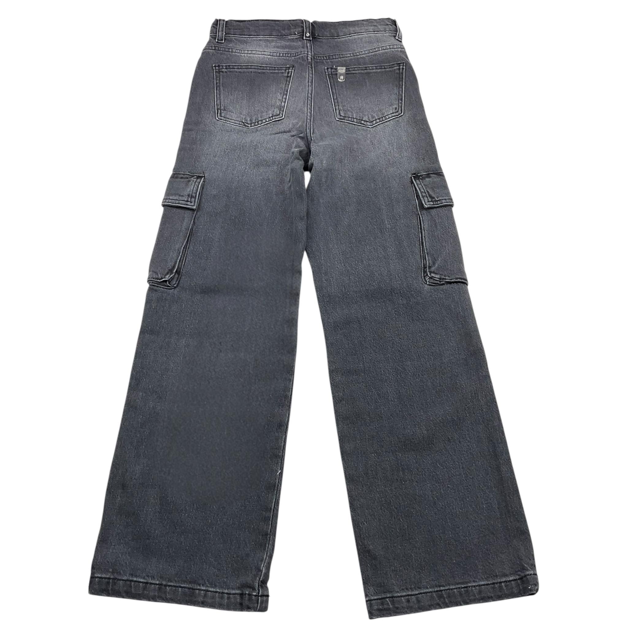 LIU JO jeans tinta unita modello palazzo Nero per Bambina GF4121X NERO LIU JO 