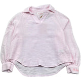 Saint Barth Camicia Manica Lunga Tinta Unita con Logo per Bambina MAIRAJR ROSA SAINT BARTH 
