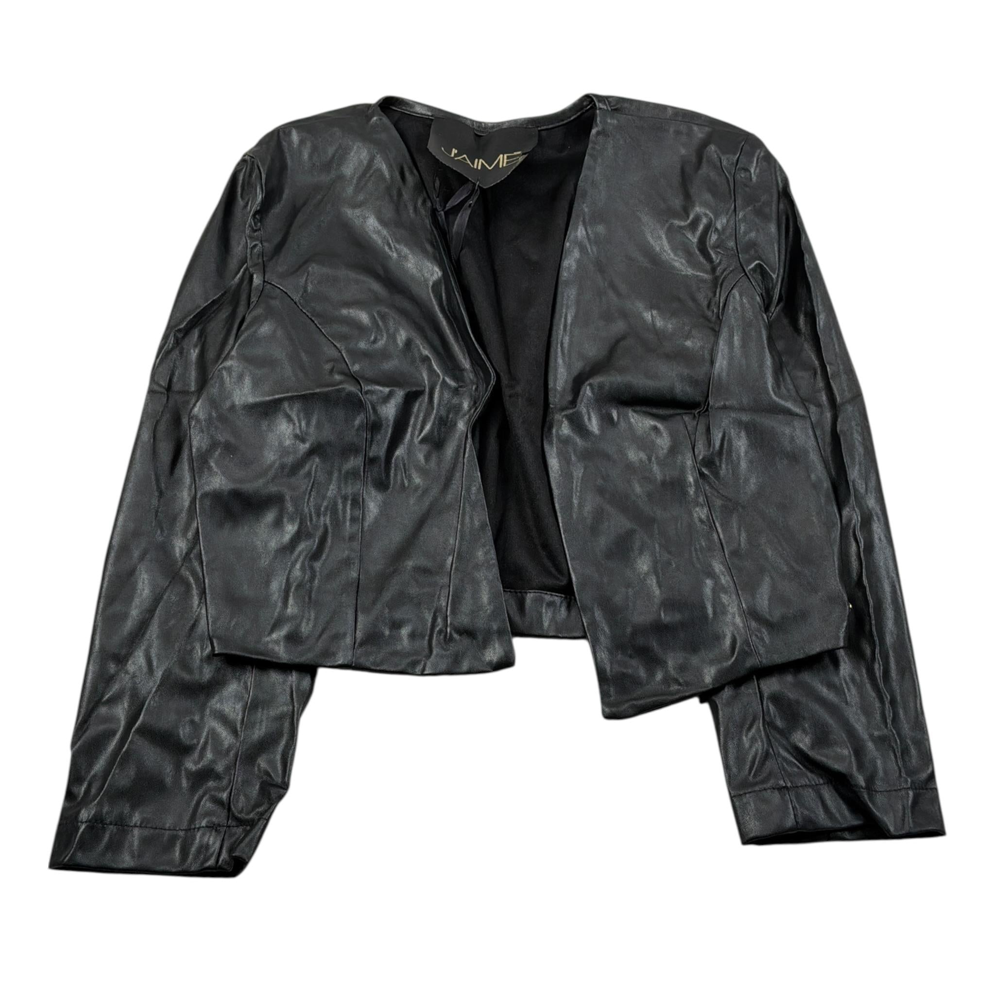 J'Aime' Giubbino In Ecopelle tinta unita Nero per Bambina 4917G NERO J'AIME' 