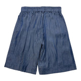 Manila Grace Einfarbige Jeansshorts mit elastischem Bund Blau für Mädchen