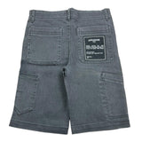 Zadig&amp;Voltaire Einfarbige Denim-Bermuda-Shorts mit verstellbarem Bund Schwarz für Jungen