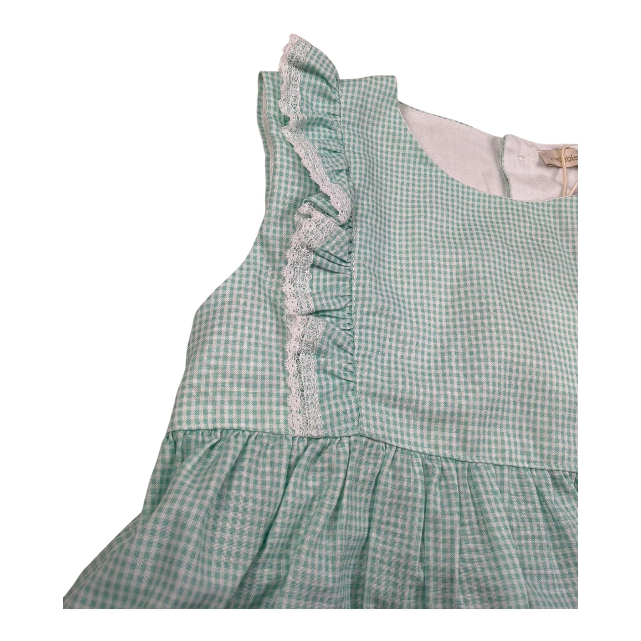 Wedoble Camicia Giromanica Fantasia Quadretti per Bambina V2505720JX VERDE ACQUA WEDOBLE 