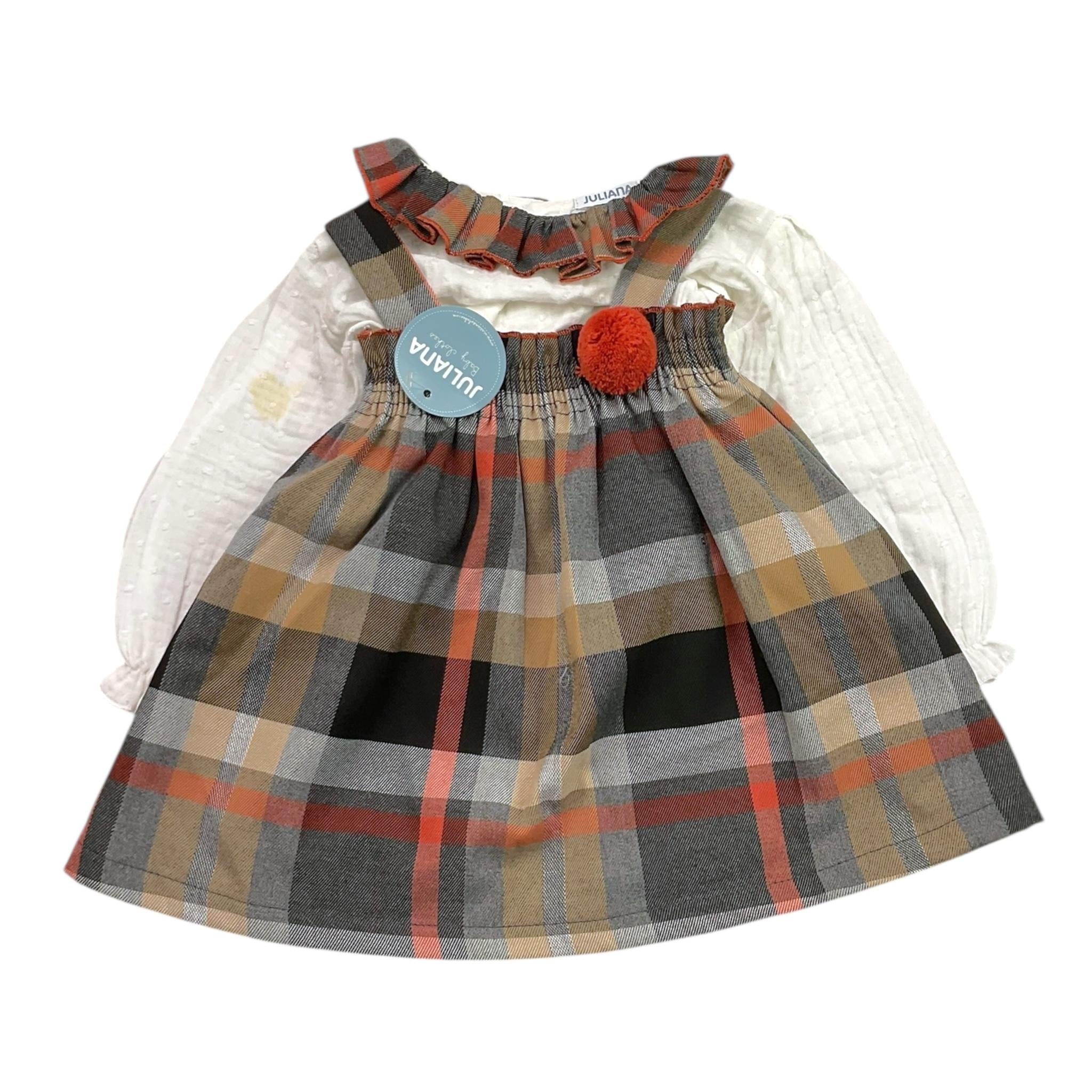 JULIANA completo 2pz maglia-gonna Bianco per Neonata DJDK BIANCO JULIANA 