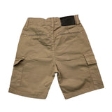 Never Too Bermuda Einfarbig Verstellbare Taille Beige Für Jungen