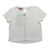 t-shirt girocollo tinta unita GA5151X BIANCO LIU JO 