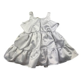 Nanan Einfarbiges trägerloses Kleid mit weißen Rüschen für Baby Mädchen