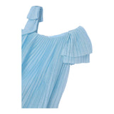 Mayoral Abito Tinta Unita con Balze per Bambina 3912 AZZURRO MAYORAL 