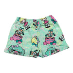 Mousse Short Tinta Unita con Stampa per Bambina DOLLSH VERDE ACQUA MOUSSE 