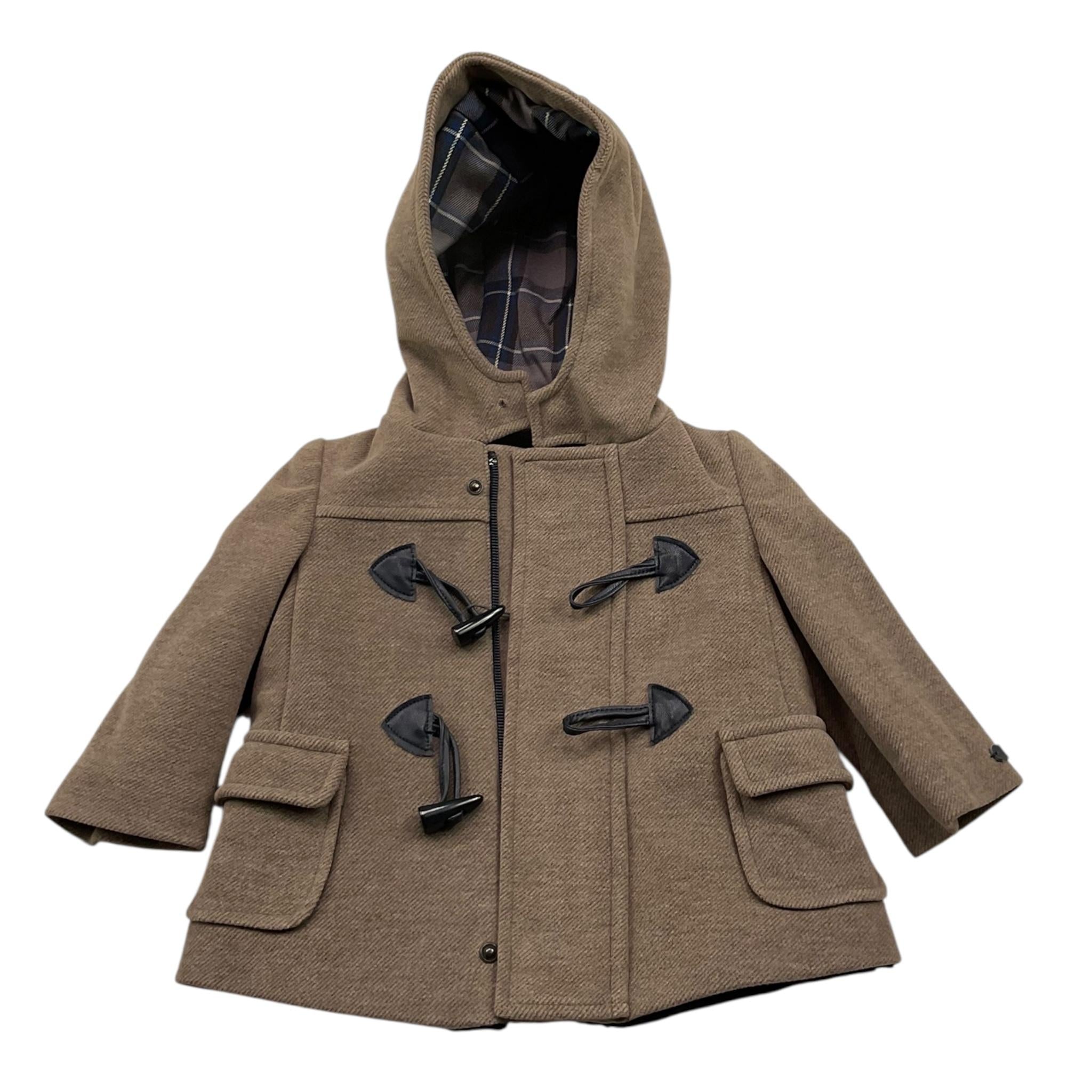 BABY A. cappotto tinta unita con cappucci Fango per Neonato E2923 FANGO BABY A. 