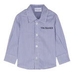 TRUSSARDI camicia manica lunga fantasia  a righe Bianco/azzuro per Bambino TIA24171CA BIANCO/AZZURRO TRUSSARDI 