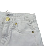 M+E' Short In Denim tinta unita con Girovita Regolabile Bianco per Neonata UE1704X BIANCO M+E' 