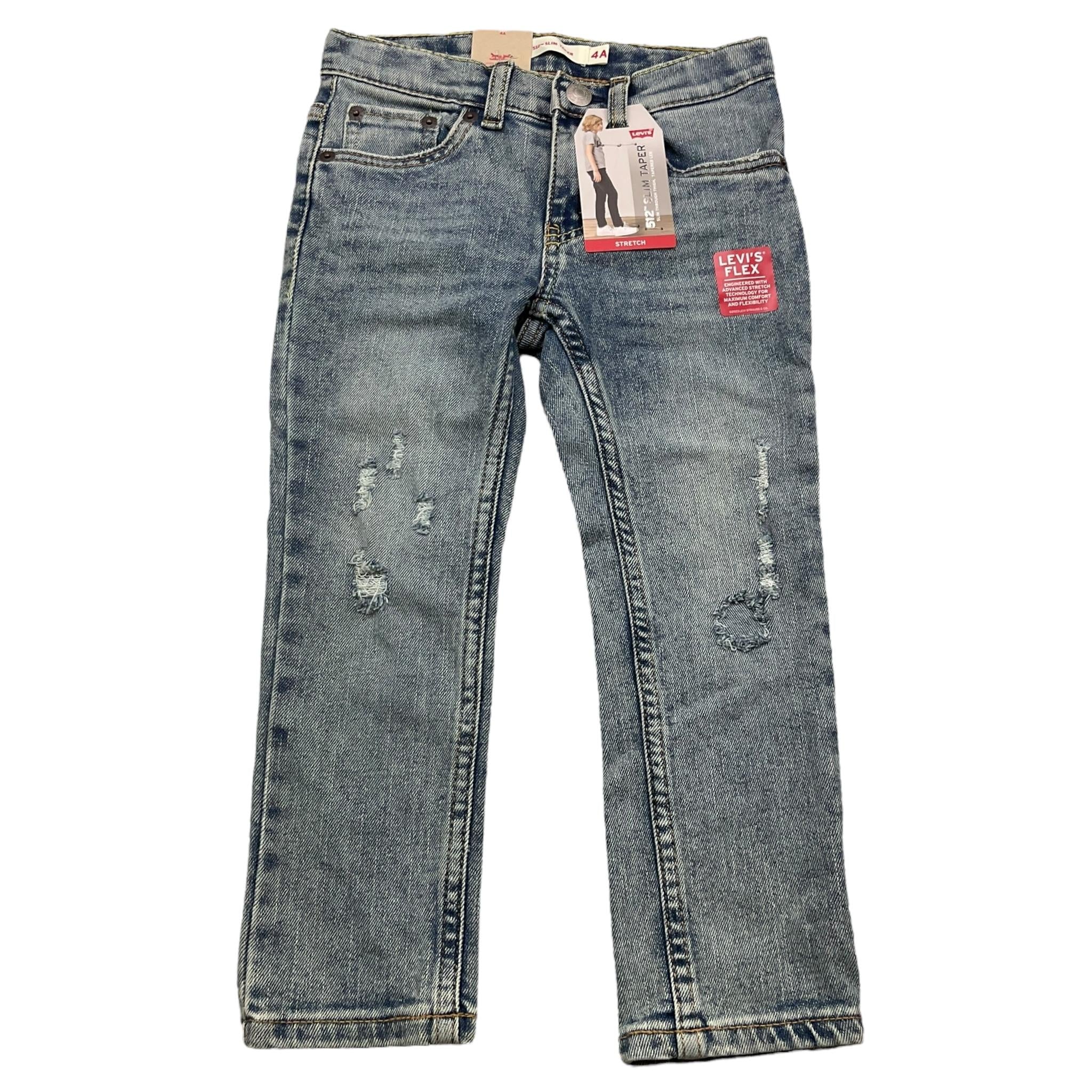 LEVI'S jeans tinta unita con girovita regolabile Azzurro per Bambino 8E6728 AZZURRO LEVI'S 