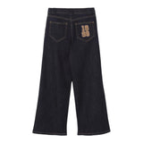 ELISABETTA FRANCHI jeans tinta unita modello palazzo con tasche america Blu per Bambina EFPA256 BLU ELISABETTA FRANCHI 